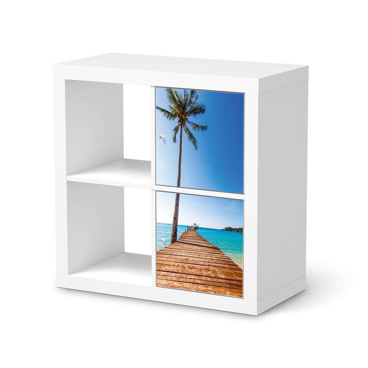 Möbelfolie IKEA Kallax Regal 2 Türen (hoch) - Caribbean - CR115322