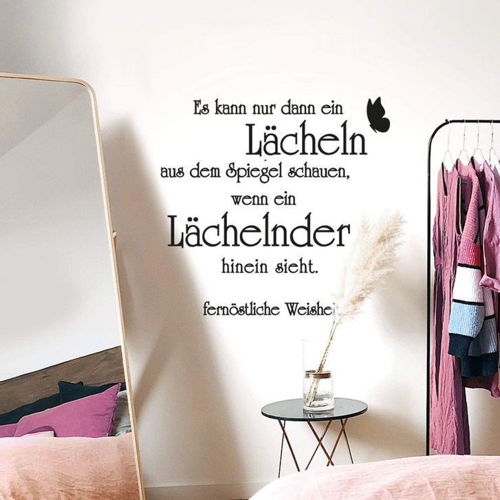 Wandtattoo Es kann nur dann ein Lächeln... - WA293763