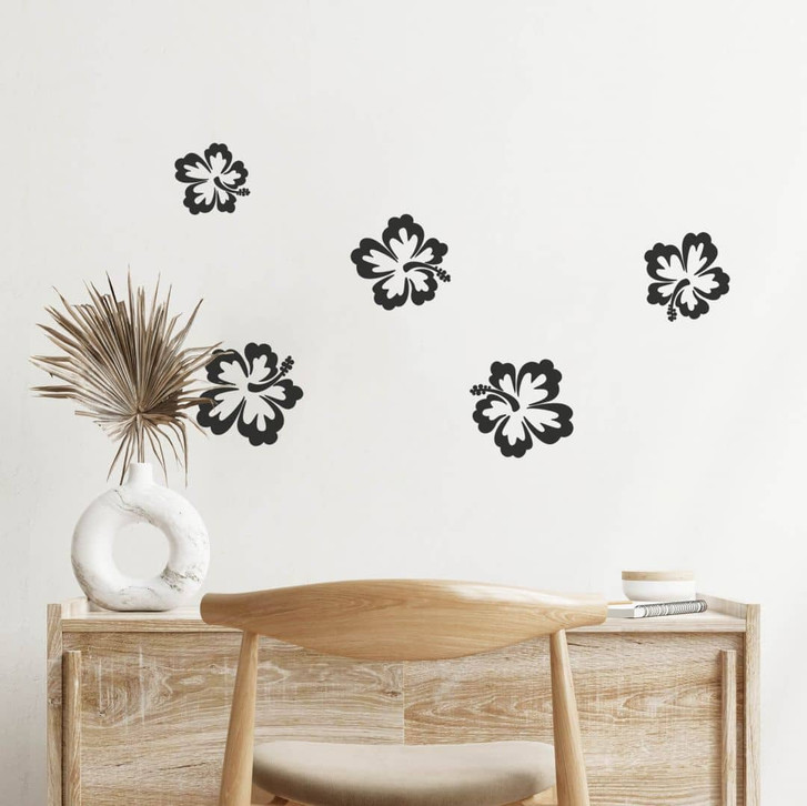 Wandtattoo Hibiskusblüten 5er-Set - WA211839