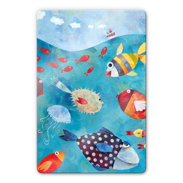 Glasbild Blanz - Fische im Meer - WA120954