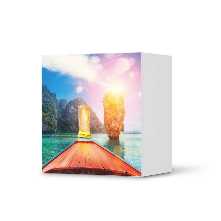 Klebefolie IKEA Besta Regal 1 Türe - Blue Water Lagoon - CR109151