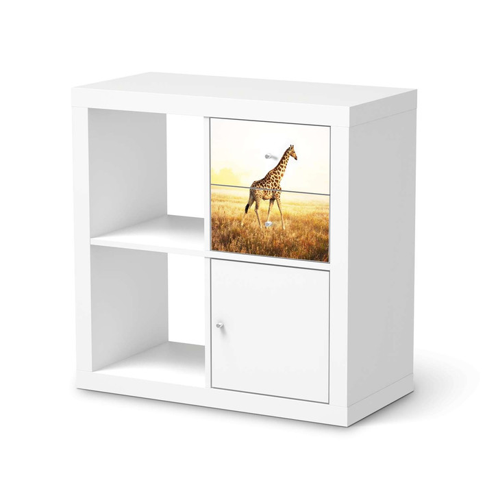 Möbelfolie IKEA Kallax Regal Schubladen - Savanna Giraffe - CR115727