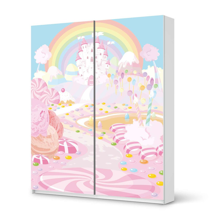Möbelfolie IKEA Pax Schrank 236cm Höhe - Schiebetür - Candyland - CR116958