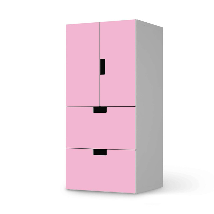 Möbelfolie IKEA Stuva / Malad - 2 Schubladen und 2 kleine Türen - Pink Light - CR117111