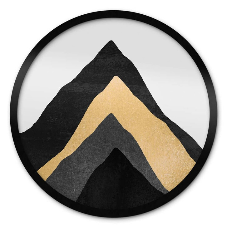 Poster Fredriksson - Vier Berge - Rund - WA337314