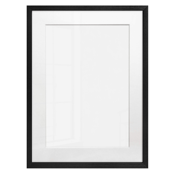 Bilderrahmen mit Passepartout - Schwarz 40x50cm - WA330970