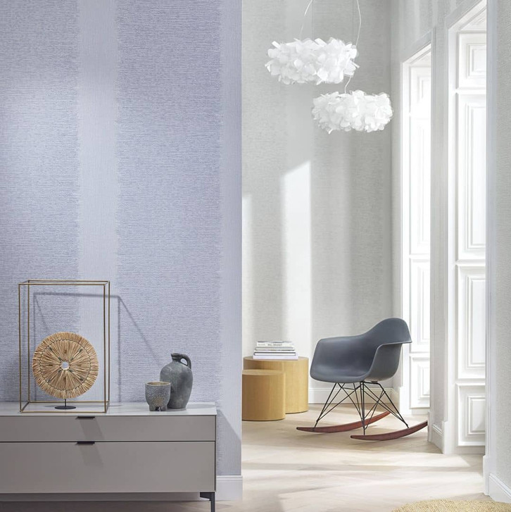 Vliestapete mit Streifen und feinen Linien grau Struktur - WA451550