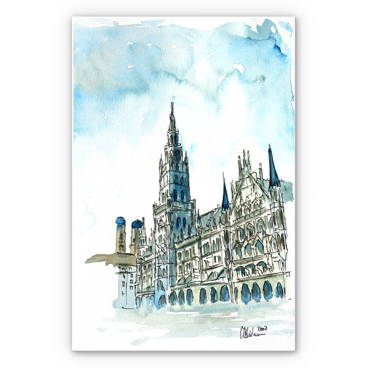 Wandbild Bleichner - Münchener Rathaus - WA191528