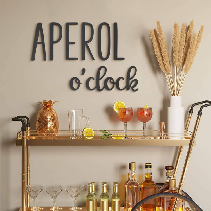 3D MDF Schriftzug - Küche - Aperol o'clock - WA351145