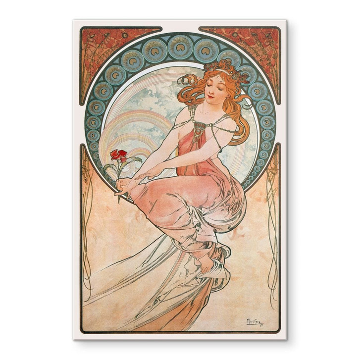 Acrylglasbild Mucha - Vier Künste: Die Malerei - WA491173