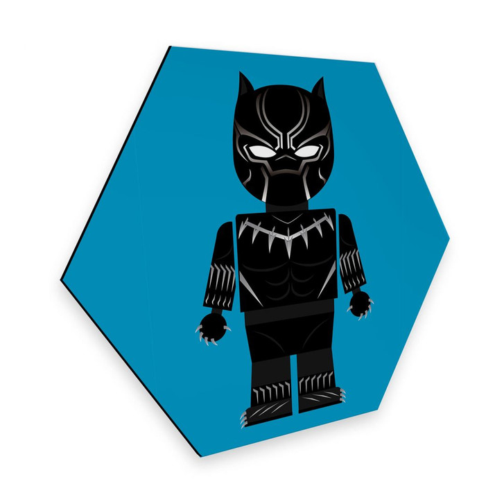 Hexagon - Alu-Dibond Gomes - Black Panther Spielzeug - WA272864