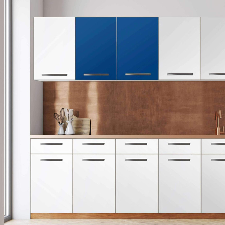 Klebefolie - Wandschrank 80cm Breite - Blau Dark - CR108874