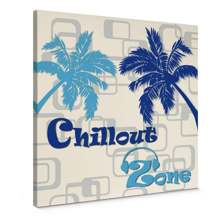 Leinwandbild Chillout Zone Blau - WA360356