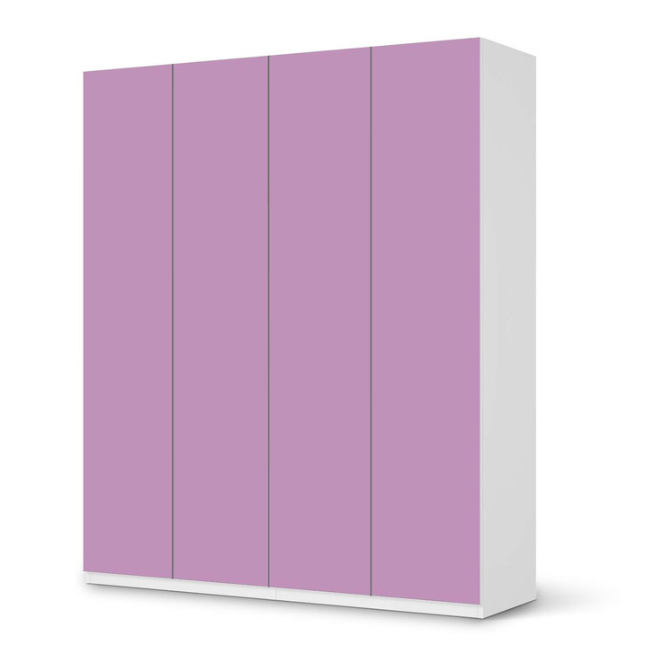 Möbelfolie IKEA Pax Schrank 236cm Höhe - 4 Türen - Flieder Light - CR116877