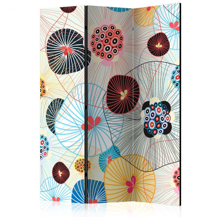 Paravent, Raumteiler freistehend, Trennwand - Ein Hauch von Sommer - WA453339