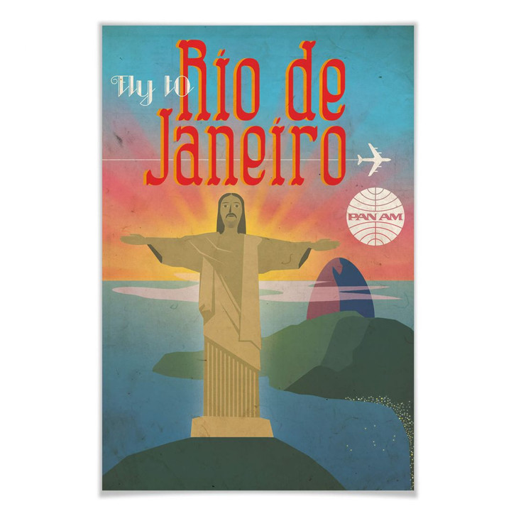 Poster PAN AM - Fly to Rio de Janeiro - WA165344