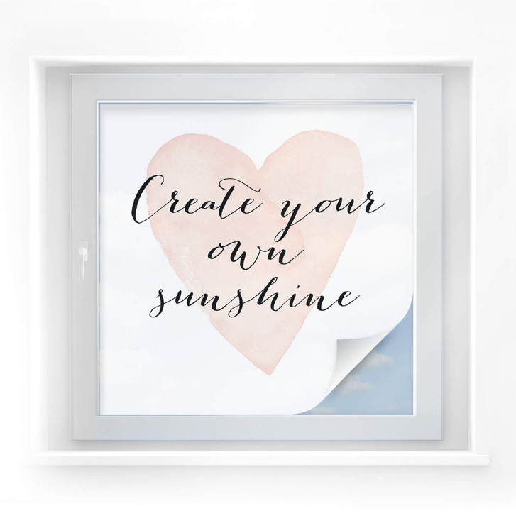 Sichtschutzfolie Confetti & Cream - Create your own sunshine - WA174606