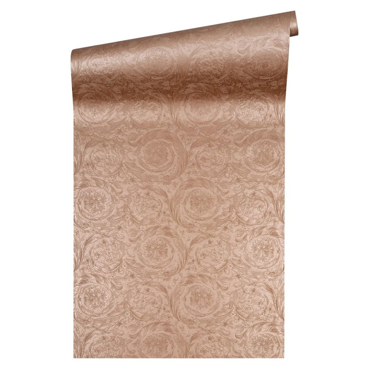 Versace wallpaper Vliestapete Barocco Metallics Tapete metallic kupfer - WA267161