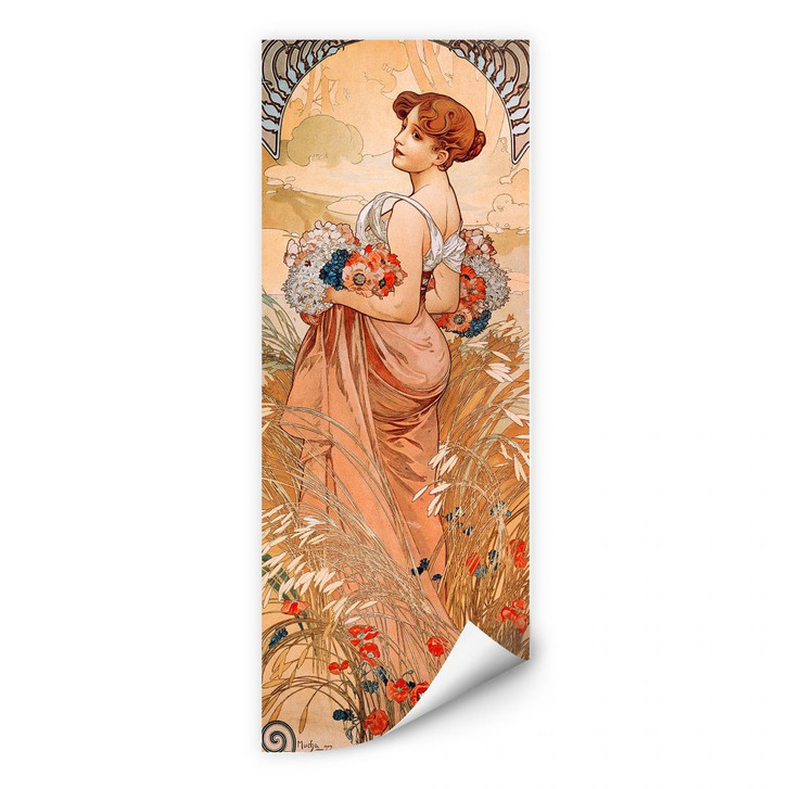 Wallprint Mucha - Jahreszeiten: Der Sommer 1900 - WA187029