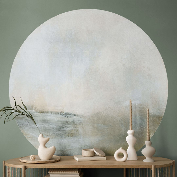 Wandtattoo Golden Abstrakt - Hobday - Rund - WA412598