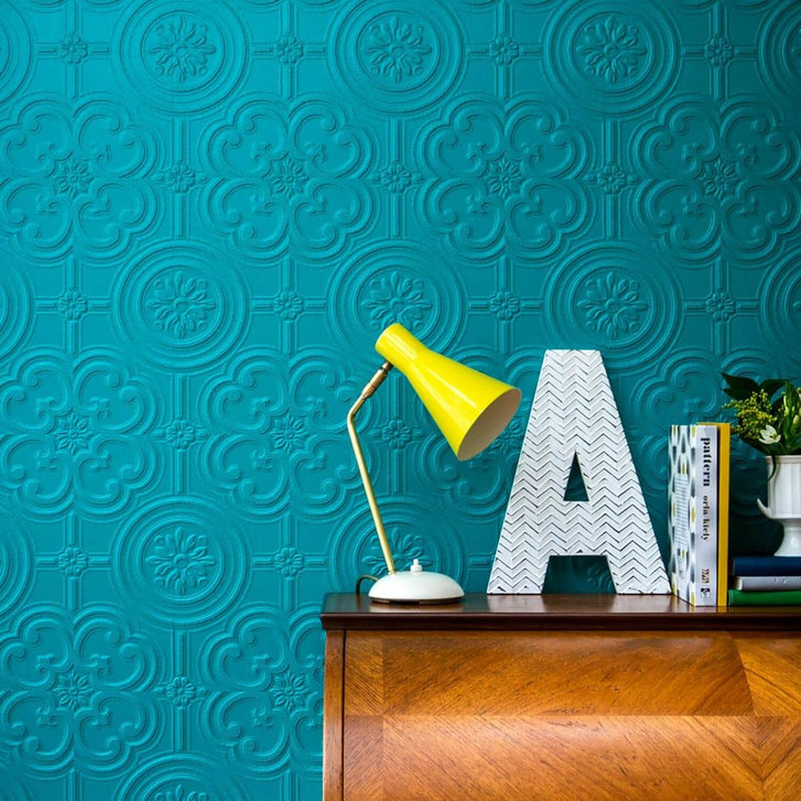 Anaglypta® Egon Luxuriöse strukturierte Vinyltapete überstreichbar, weiss - WA314136