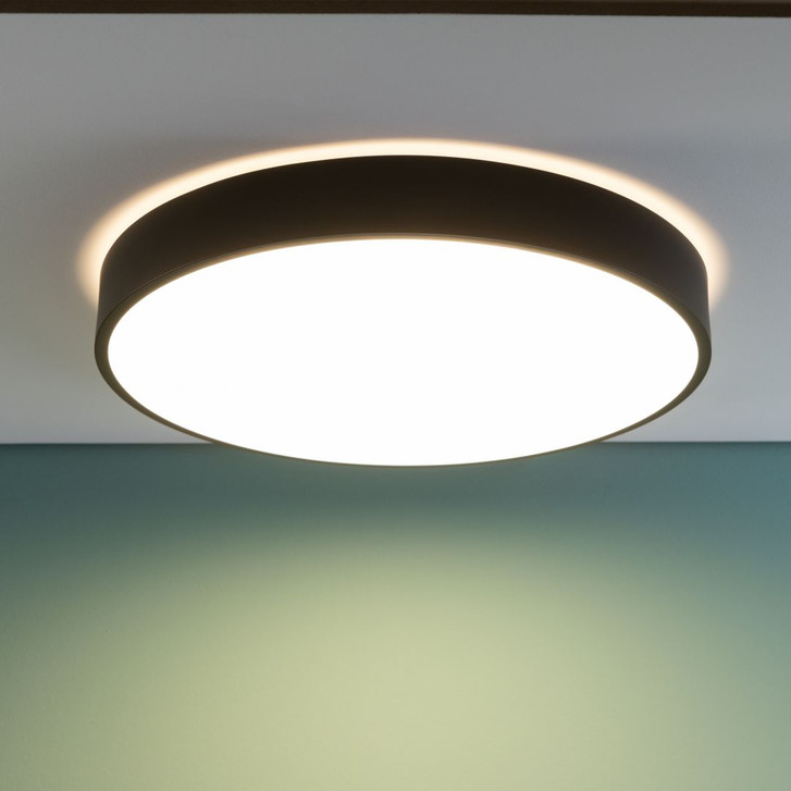 Deckenleuchte Niklas, schwarz, Ø 49 cm, Deckenlampe, dimmbar - WA438896
