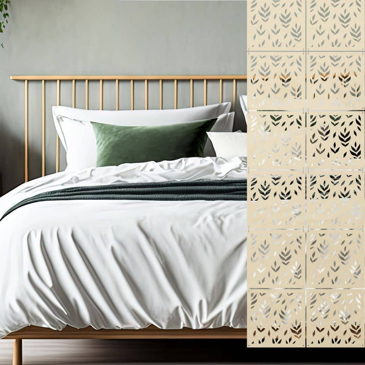 Holz Raumteiler Floral Blätter - Pappel - WA402199