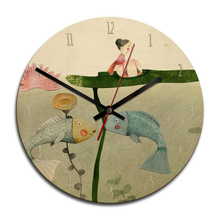 Holz-Wanduhr - Loske - Däumelinchen 02 - WA233486