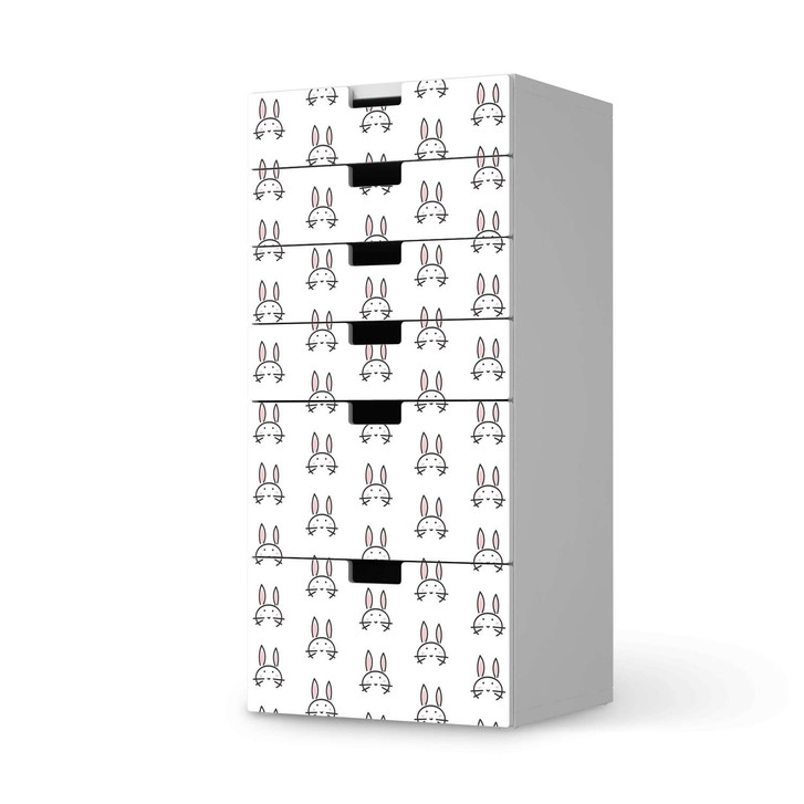 Klebefolie IKEA Stuva / Malad Kommode - 6 Schubladen - Hoppel - CR110461