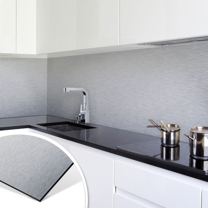 Küchenrückwand - Alu-Dibond-Silber - WA134629