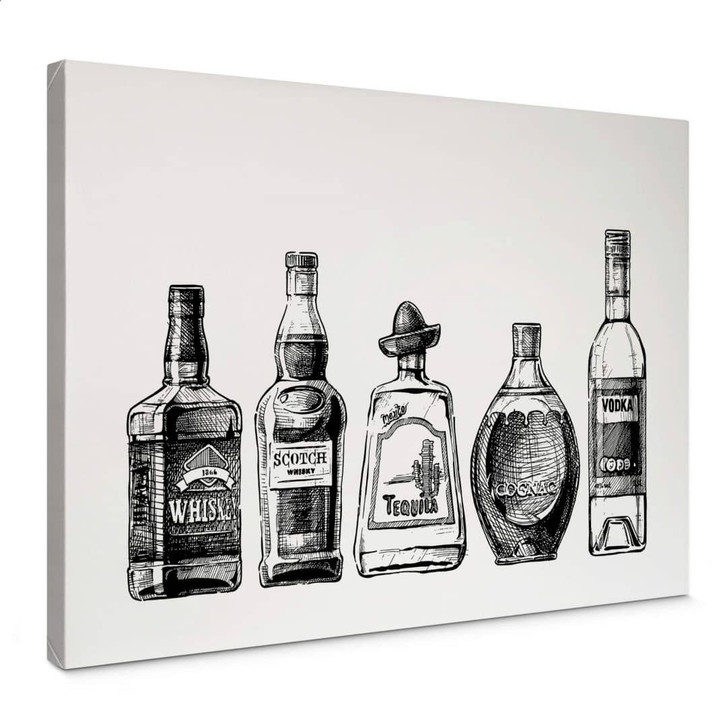 Leinwandbild 5 Flaschen voll Spass - WA316506