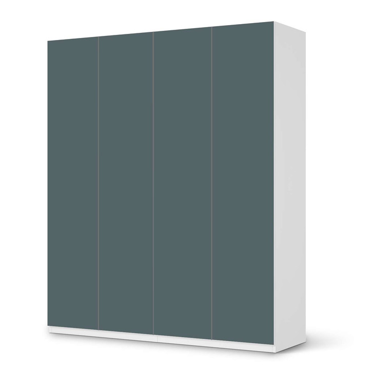 Möbelfolie IKEA Pax Schrank 236cm Höhe - 4 Türen - Blaugrau Light - CR116859