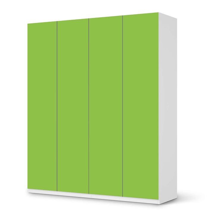 Möbelfolie IKEA Pax Schrank 236cm Höhe - 4 Türen - Hellgrün Dark - CR116896