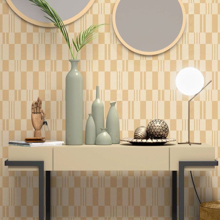 Vliestapete, Grafiktapete La Terrasse orange - WA493034