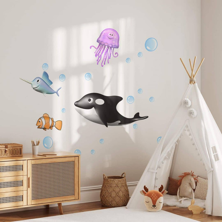 Wandtattoo Agullo - Meerestiere Set - WA242784