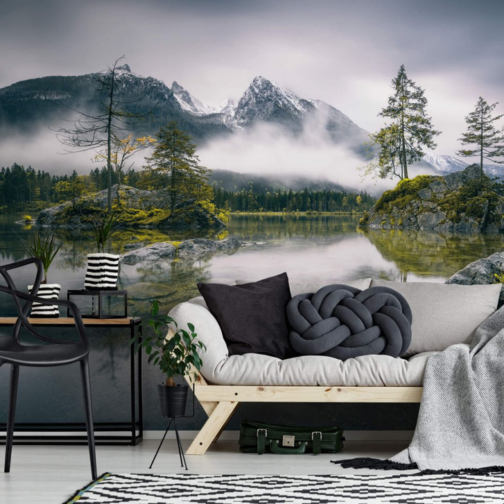 Fototapete Wiemer - Nebel über Hintersee - WA227804