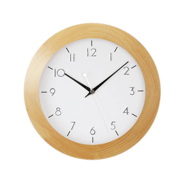 Funkwanduhr Buche furniertes Gehäuse - UG100419