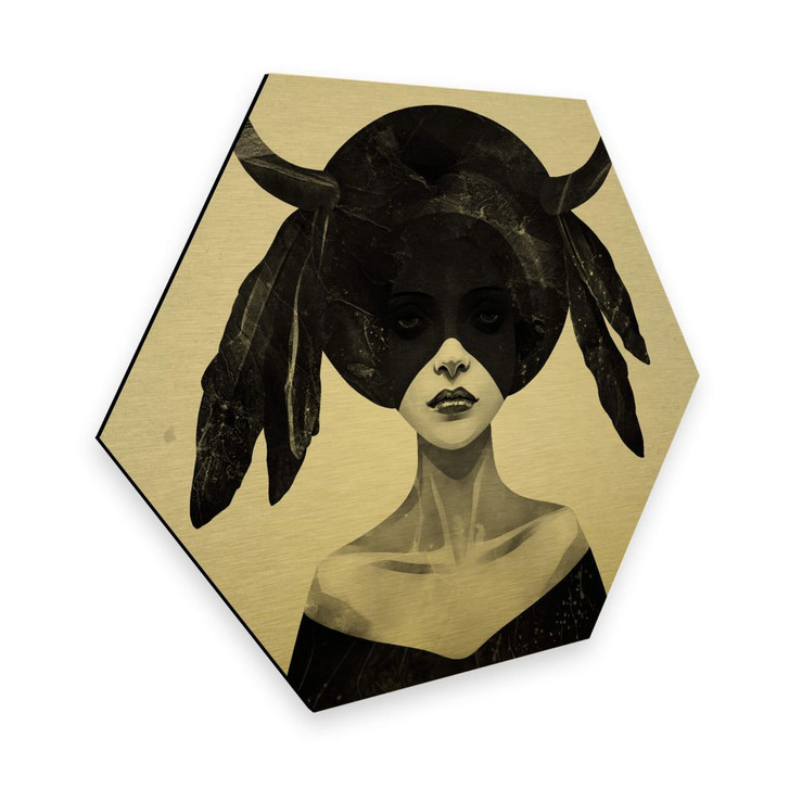 Hexagon - Alu-Dibond-Goldeffekt Ireland - The Mound II - WA302642