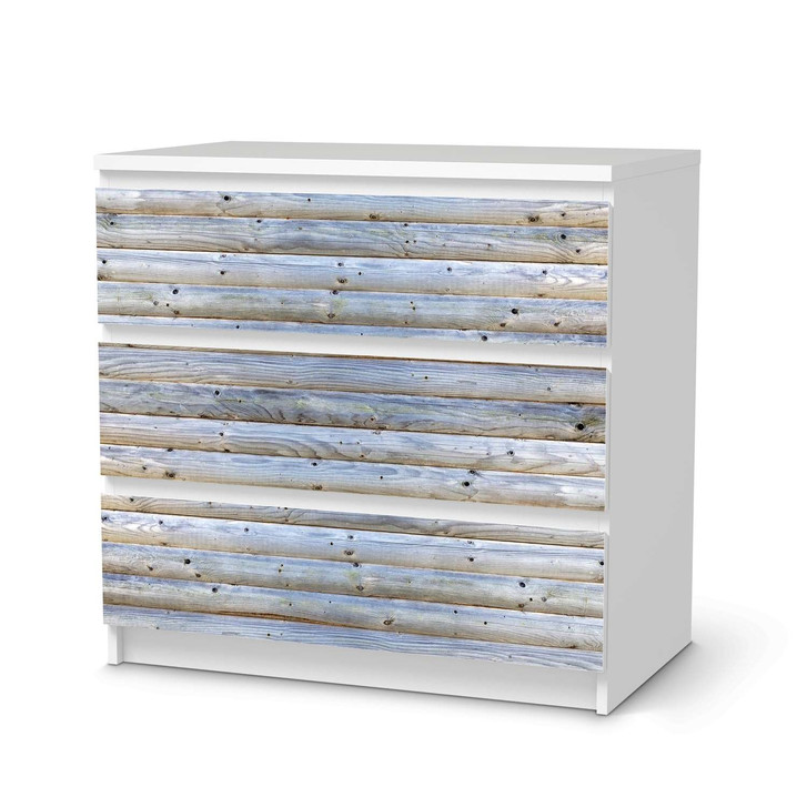 Klebefolie IKEA Malm Kommode 3 Schubladen - Greyhound - CR109802