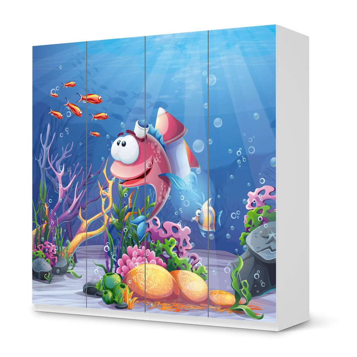 Klebefolie IKEA Pax Schrank 201cm Höhe - 4 Türen - Bubbles - CR110916
