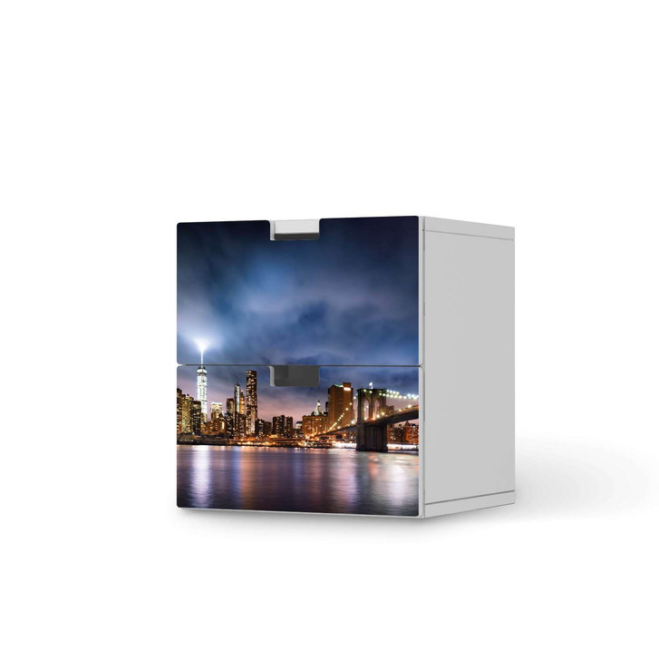 Klebefolie IKEA Stuva / Malad Kommode - 2 Schubladen - Brooklyn Bridge - CR110287