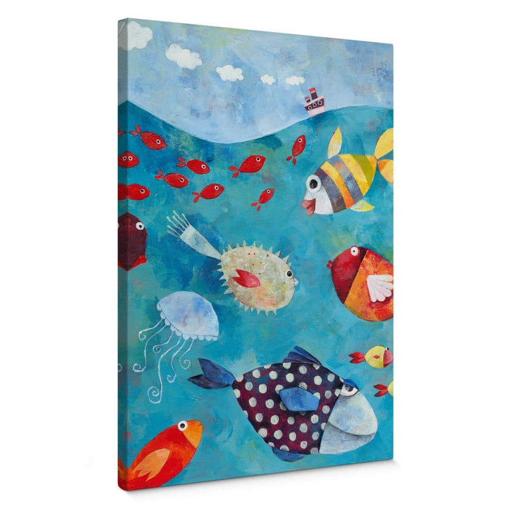 Leinwandbild Blanz - Fische im Meer - WA358650