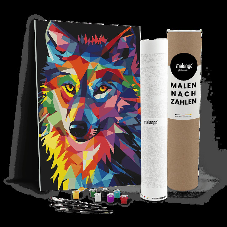 Malen nach Zahlen Leinwandbild - Wolf Wolfgang - WA447202