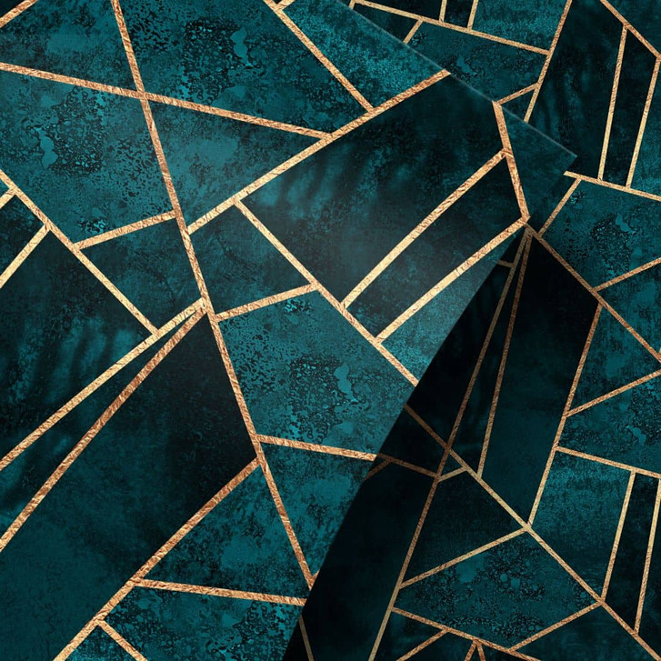 Möbelfolie Fredriksson - Blau-grüner Edelstein - WA255681
