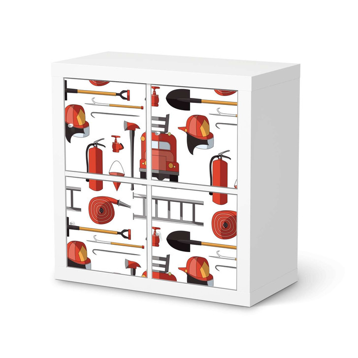 Möbelfolie IKEA Expedit Regal 4 Türen - Firefighter - CR114517