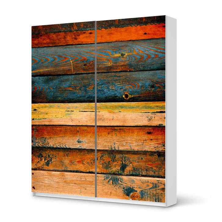 Möbelfolie IKEA Pax Schrank 236cm Höhe - Schiebetür - Wooden - CR117032