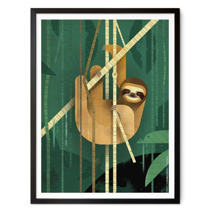 Poster Braun - Faultier - WA336991