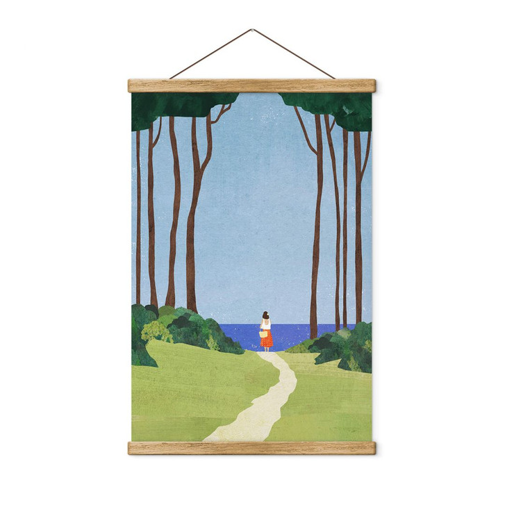 Stoffbild Spaziergang mit Meerblick - Rivers - WA411474