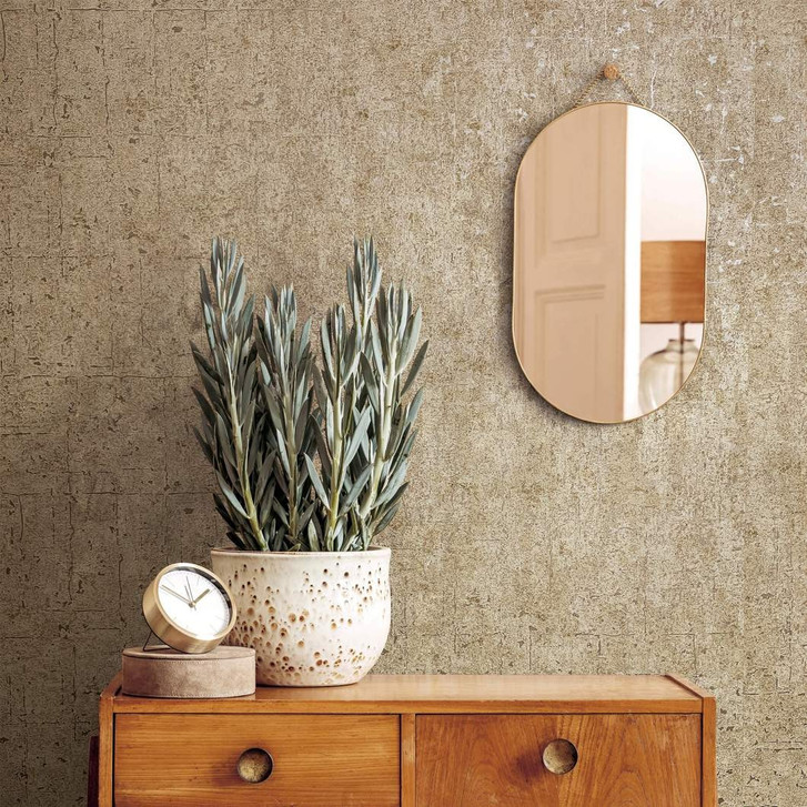 Vliestapete in schimmernder Betonoptik beige, braun Struktur - WA508646