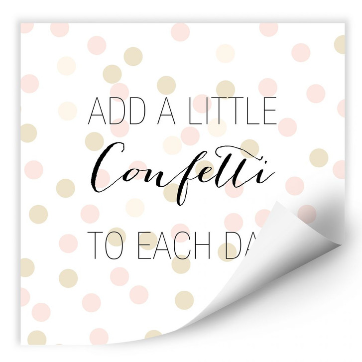 Wallprint Confetti & Cream - Add a little confetti - WA182736